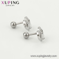 E-600 Xuping 2018 vente chaude bijoux mode synthétique CZ en forme de coeur boucles d&#39;oreilles